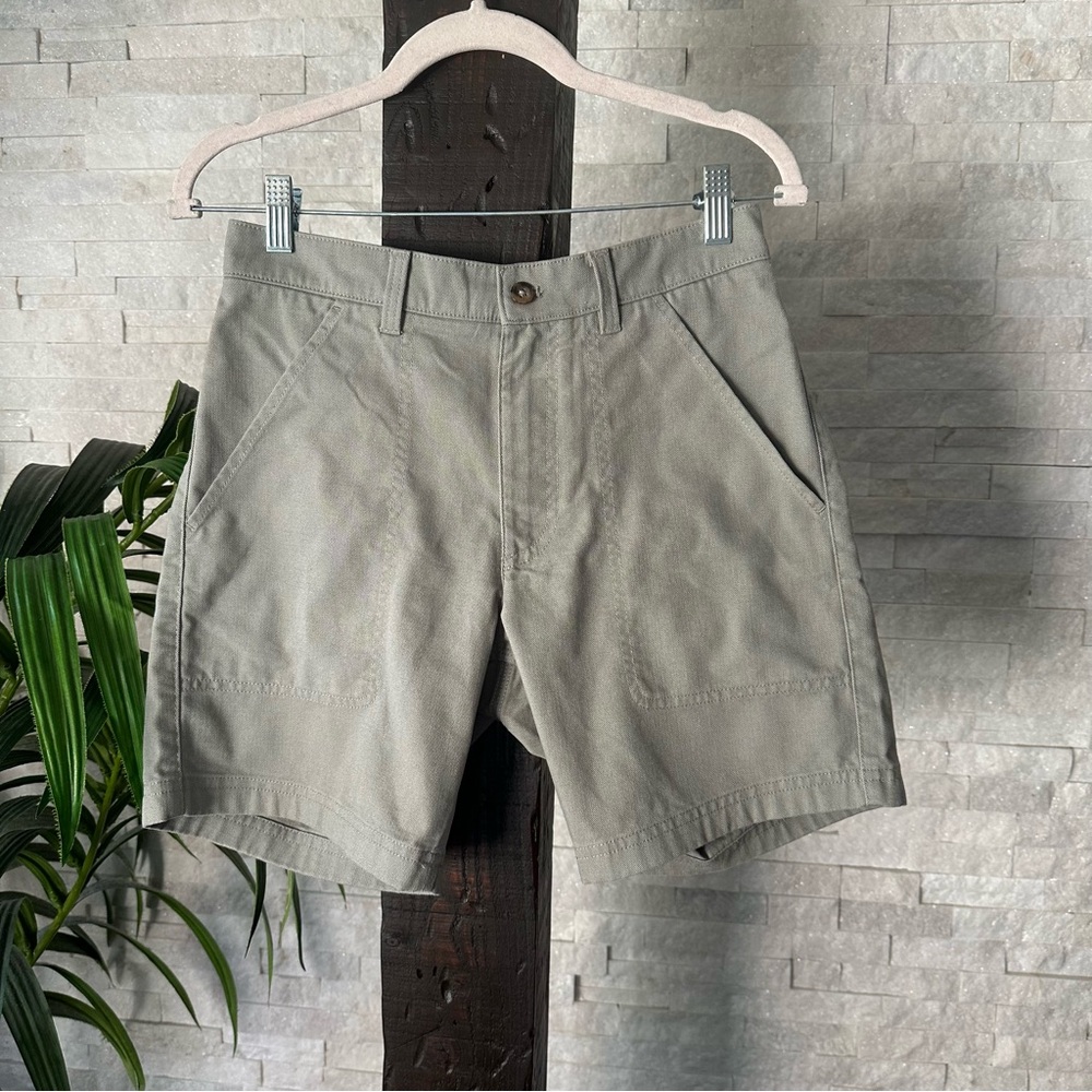 Duck Head Shadow Green Canvas 7” Camp Short Size 28 New with Tags